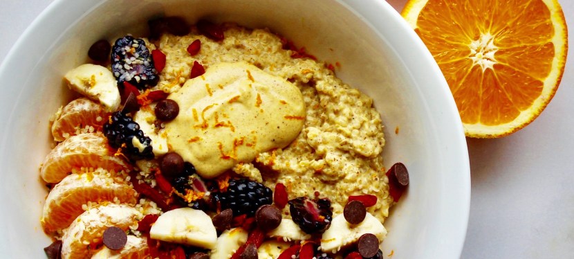 Quinoa et Avoine, Crème à l’Orange parfumée aux 5&nbsp;Épices